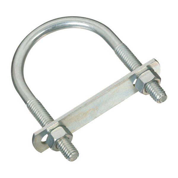 National Hardware Round U-Bolt, 5/16", 2 in W, 3-1/4 in H, Zinc Plated Stainless Steel N222-166 - main